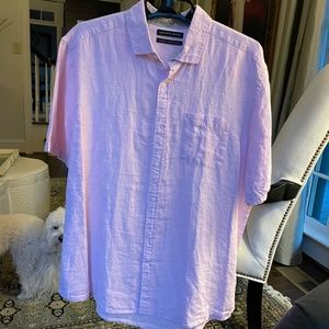 Saks Fifth Avenue Linen Short Sleeve Shirt